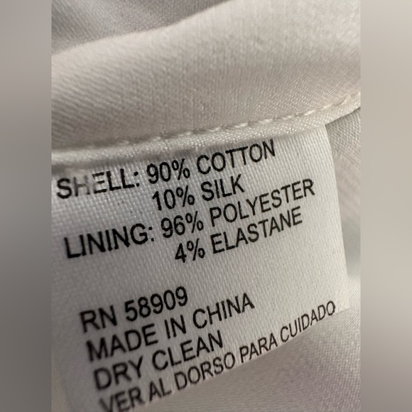 NWOT Gianni Bini Emily cropped navy/white rouche cropped top with elastic back - Picture 3 of 7